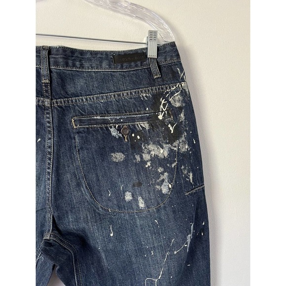 NWT One Teaspoon Mr. Golds Cowboy Paint Splatter Relaxed Fit Jeans Sz 34 X 29 - Picture 9 of 13